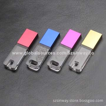 Mini Colorful LED USB Flash Stickers with Micro UDP Chipset, 2-32GB